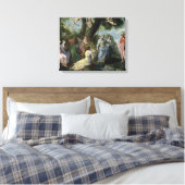 Minerva met Muses Canvas Afdruk (Insitu (Slaapkamer))