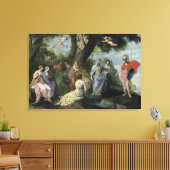 Minerva met Muses Canvas Afdruk (Insitu (Woonkamer))