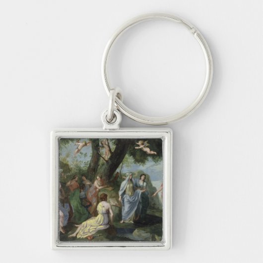 Minerva met Muses Sleutelhanger (Voorkant)