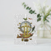 Minerve Hot Air-ballon Briefkaart (Staand voorkant)