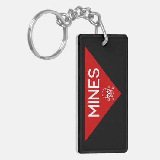 MINES SIGN | SIGNAGE | SYMBOOL SLEUTELHANGER (Voorkant Links)