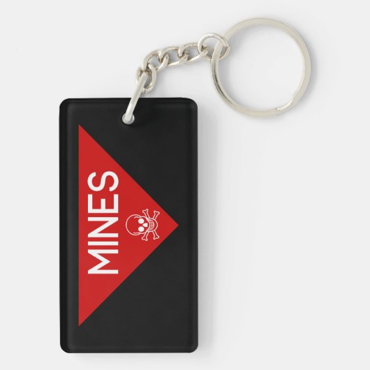 MINES SIGN | SIGNAGE | SYMBOOL SLEUTELHANGER (achterkant)