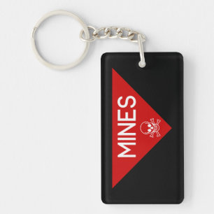 MINES SIGN SIGNAGE SYMBOOL SLEUTELHANGER