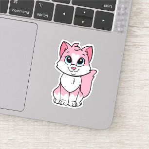 Minette, de roze kitten Sticker