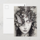 Mineur pleine de papillons Carte postale (Devant / Derrière)