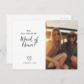 Mineure d'honneur demandant carte postale (Devant / Derrière)