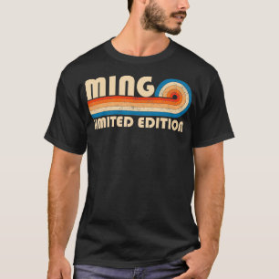 MING Achternaam Retro Vintage 80s 90s Verjaardagsr T-shirt