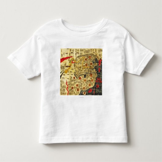 Ming Empire, ChinaPanoramic MapChina Kinder Shirts (Voorkant)