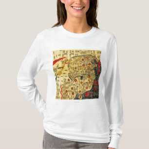 Ming Empire, ChinaPanoramic MapChina T-shirt