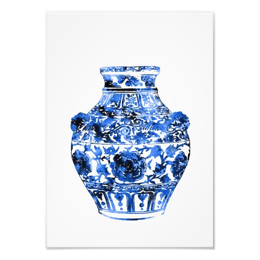Ming Vase Foto Afdruk (Voorkant)