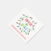 Mingle en Jingle kerstverlichting Servet (Hoek)