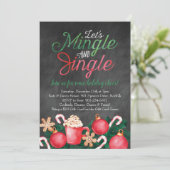 Mingle & Jingle Waterverf Geschilderde Kerstmis Kaart (Staand voorkant)