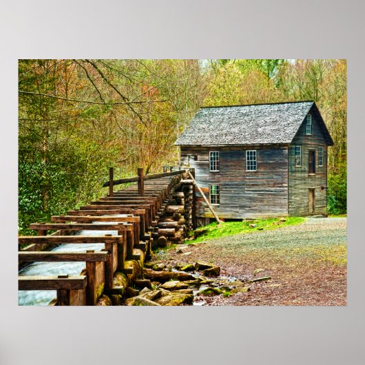 Mingus Mill, Great Smoky Mountains Poster (Voorkant)