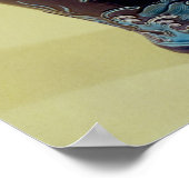 Mingvaas met drie kleurdecoratie poster (Hoek)