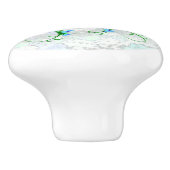 Mingvogel met bliksem keramische knop (Zijkant)