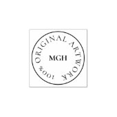 Mini 100% ORIGINELE ARTWORK-stempel Rubberstempel (Afrduk)