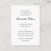 Mini 2026 Graduation Invitation Script Insert Card Informatiekaartje (Voorkant)