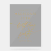 Mini 30ème anniversaire Bienvenue Gold Script (Recto)