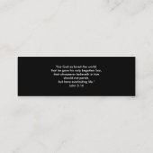 Mini 3h16 de John - carte de visite chrétien (Dos)