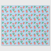 Mini Aardbeienbloesem Cadeaupapier (Vlak)