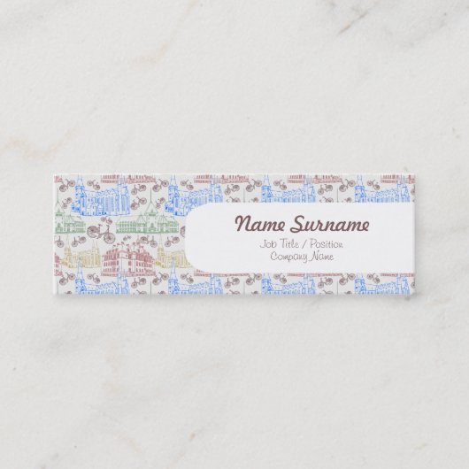 Mini Aarhus de recyclage, modèle de carte de visite (Devant)