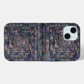 Mini Abstrait Infinity Motif iPhone 15 Plus Coque (Verso (horizontal))