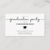 Mini Afstuderen uitnodigen, Klasse van 2024 Afstud Informatiekaartje (Voorkant)