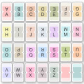 Mini Alphabet Index Tab Divider Bujo Label (Voorkant)