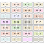 Mini Alphabet Index Tab Page Divider Tab Folding Sticker (Voorkant)