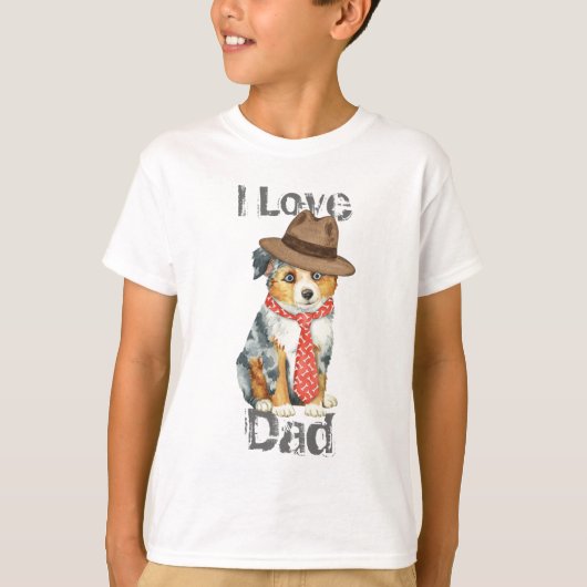 Mini American Shepherd Dad T-shirt (Voorkant)