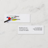 Mini Amour du carte de visite de peinture (maigre) (Devant / Derrière)