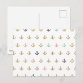 Mini Anchor Pattern Briefkaart (Voorkant / Achterkant)