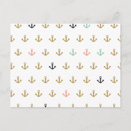 Mini Anchor Pattern Briefkaart (Voorkant)