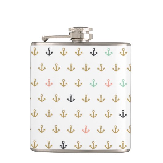 Mini Anchor Pattern Heupfles (Voorkant)