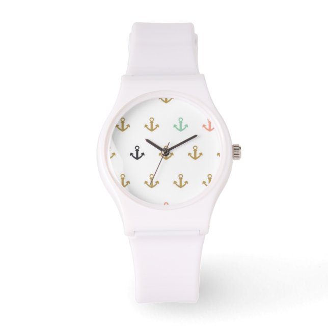 Mini Anchor Pattern Horloge (Voorkant)