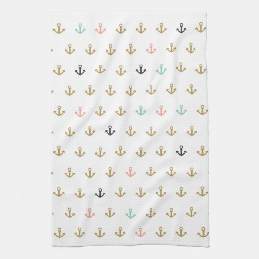 Mini Anchor Pattern Theedoek (Verticaal)