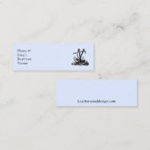 Mini Ancre Carte de visite bleu marine (Devant / Derrière)