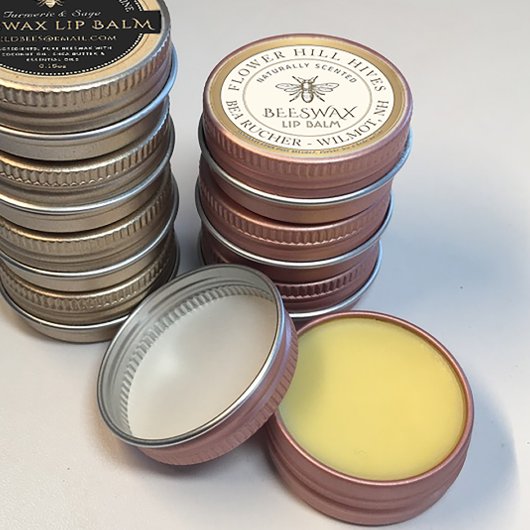 Mini Apiary Heraldic Bee Lip Balm ou Étiquette de 