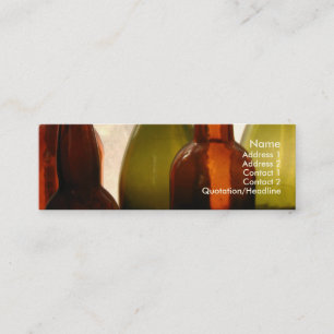 Mini Apportez votre propre carte de visite de bouteille