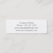 Mini Aqua Stripe carte de visite maigre (Dos)
