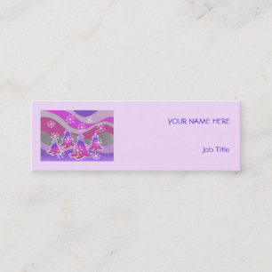 Mini Arbres d'hiver Purple carte de visite violet maigr