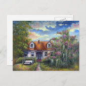 Mini Art Cat Tree Moss Swing Southern Home Love Briefkaart (Voorkant / Achterkant)