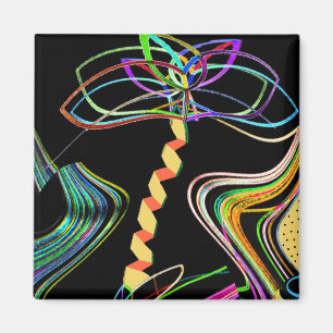 Mini Art Neon Palm Magneet