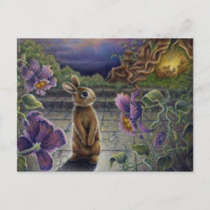 Mini Art Rabbit Dreams Fantasy Briefkaart