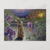 Mini Art Rabbit Dreams Imaginaire carte postale (Devant)