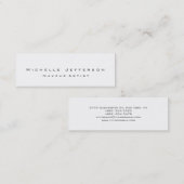 Mini Artiste de maquillage branché Carte de visite de s (Devant / Derrière)