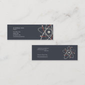 Mini Atome - carte de visite de scientifique (Devant / Derrière)