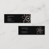 Mini Atome - carte de visite de scientifique (Devant / Derrière)