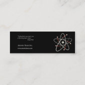 Mini Atome - carte de visite de scientifique (Dos)