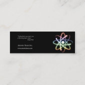 Mini Atome - carte de visite de scientifique (Dos)